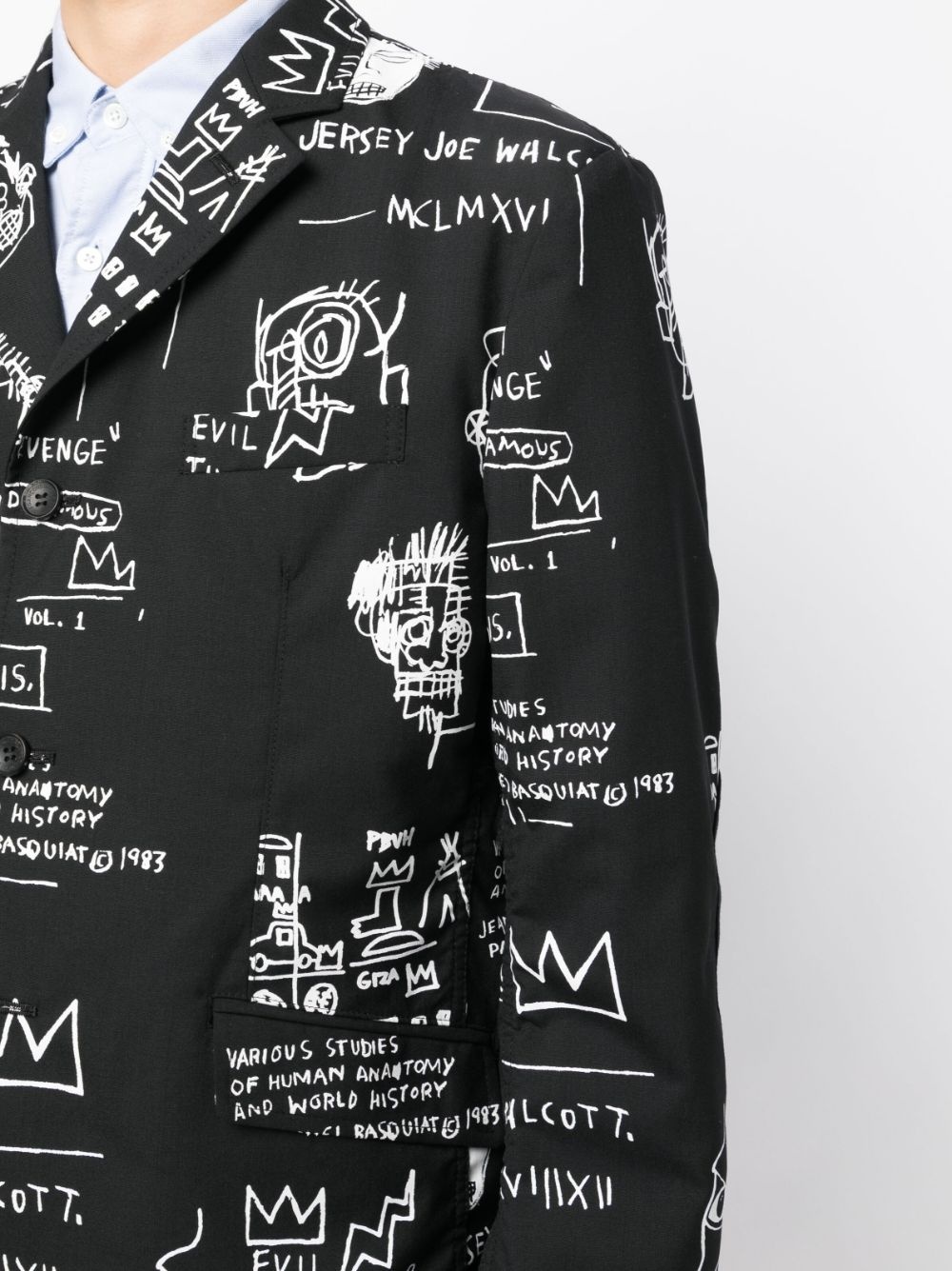 x Basquiat graphic-print blazer - 5