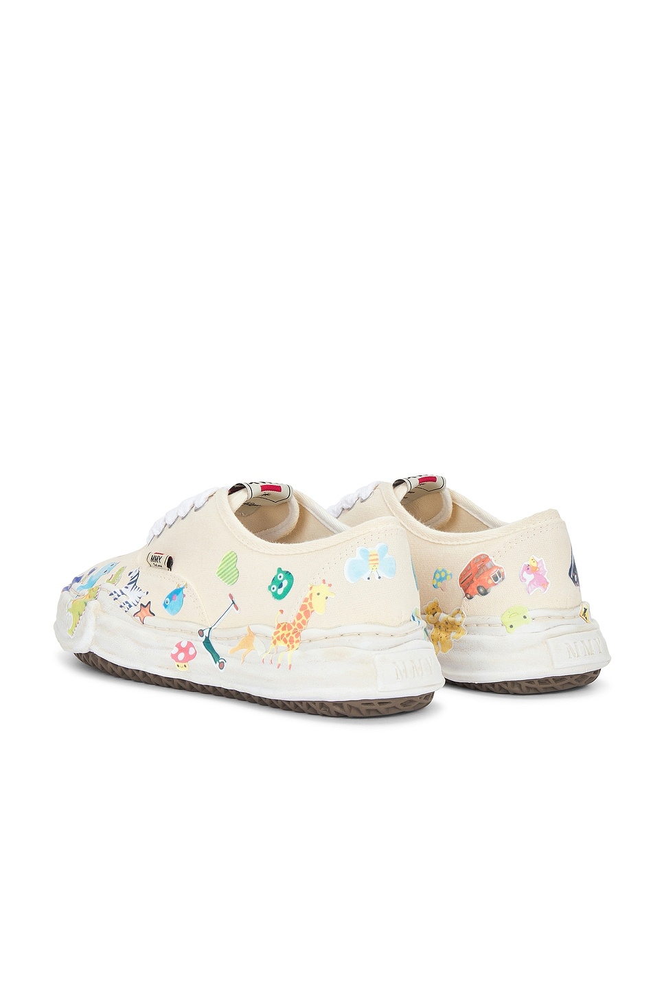 Baker Original Sole Canvas Stickers Print Low-Top Sneaker - 4