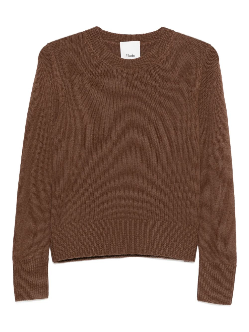 round-neck cashmere sweater - 1