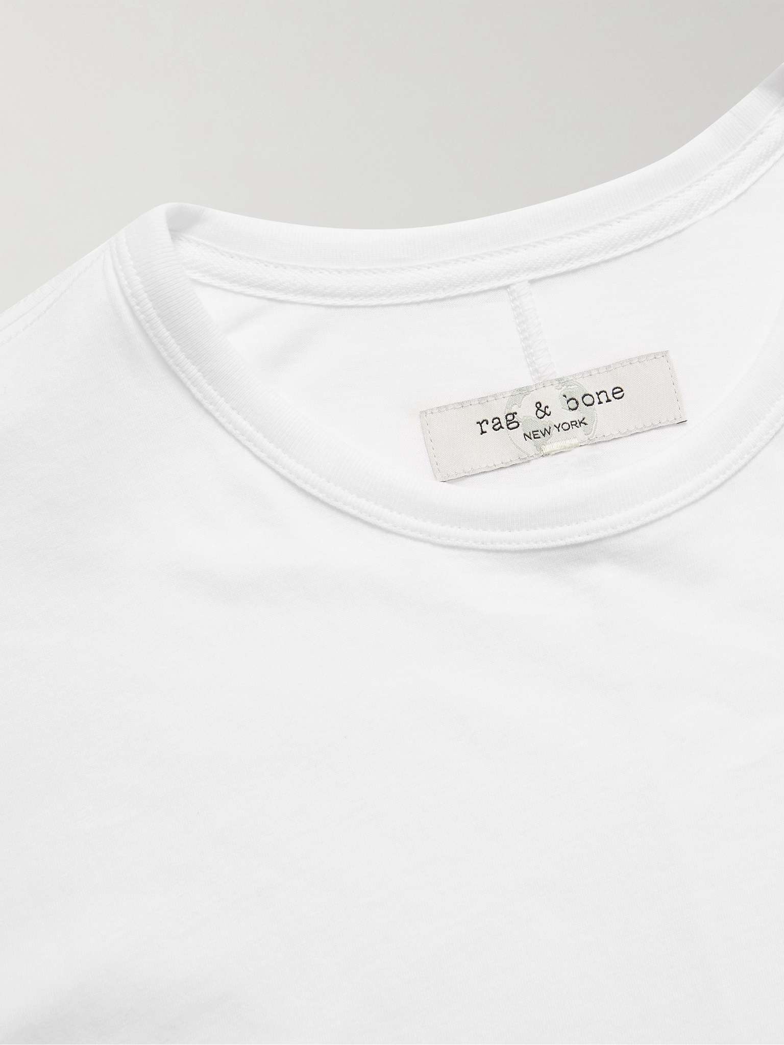 Principle Logo-Embroidered Organic Cotton-Jersey T-Shirt - 5