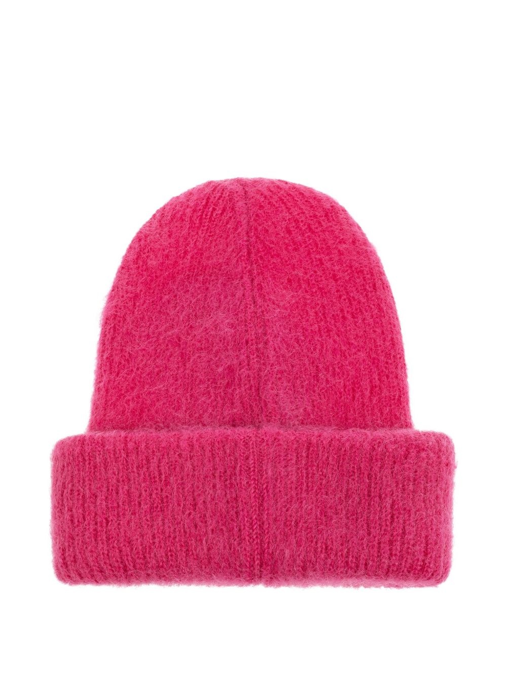 logo-patch mohair-blend beanie - 2