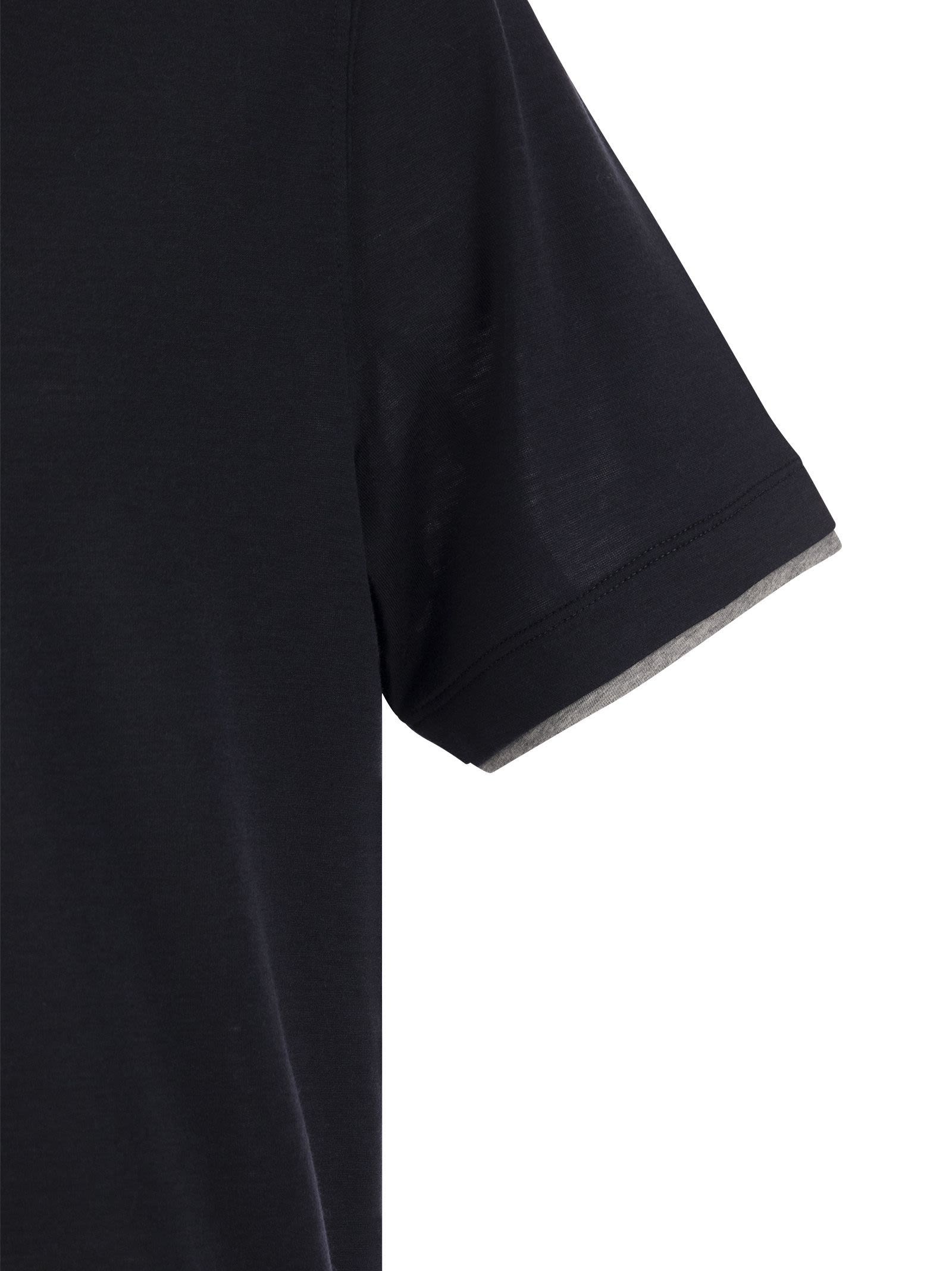 Brunello Cucinelli Silk And Cotton T Shirt - 4