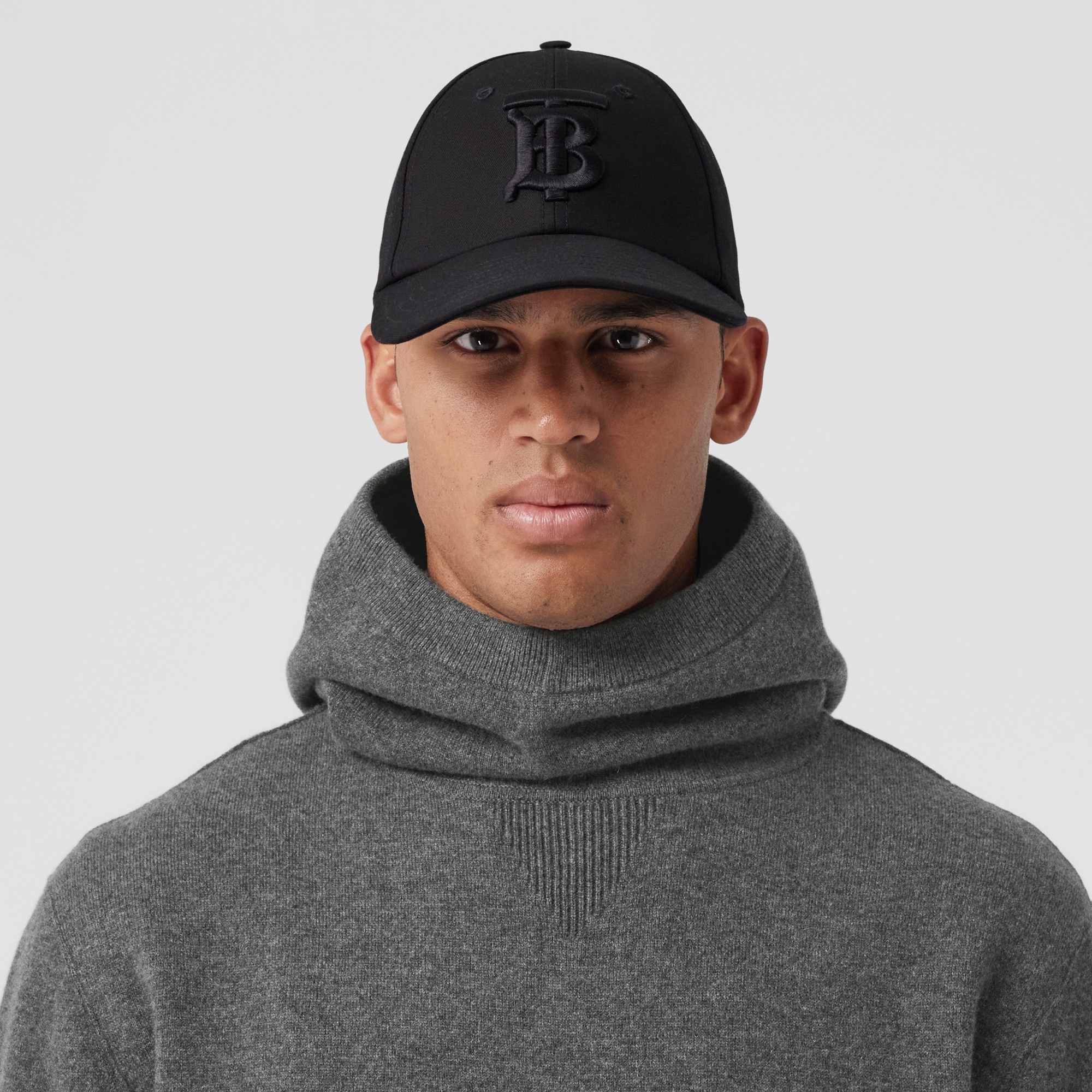 Logo Detail Cashmere Blend Oversized Hoodie - 3