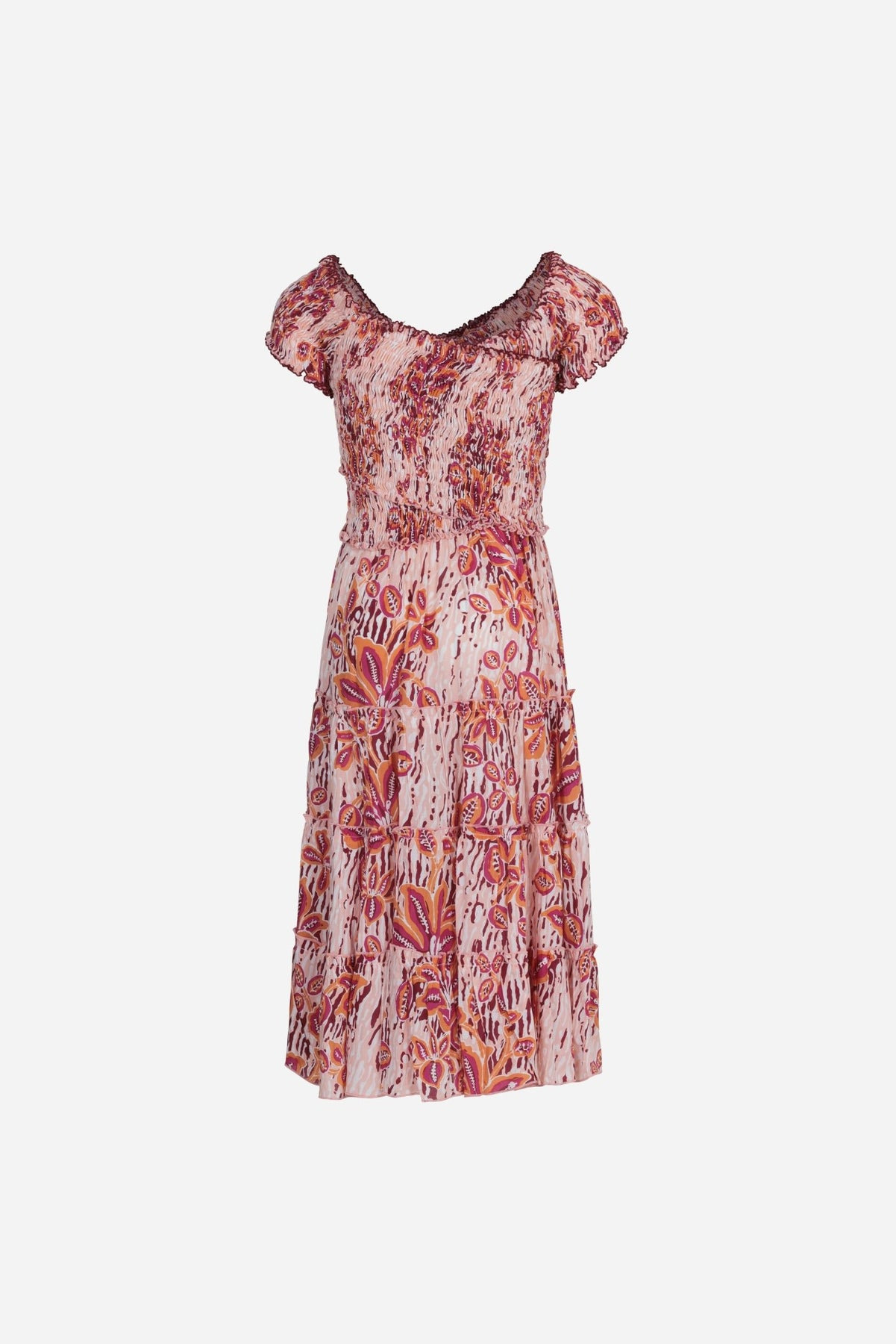 Long Dress Soledad for girls - Pink Exotic Forest - 2