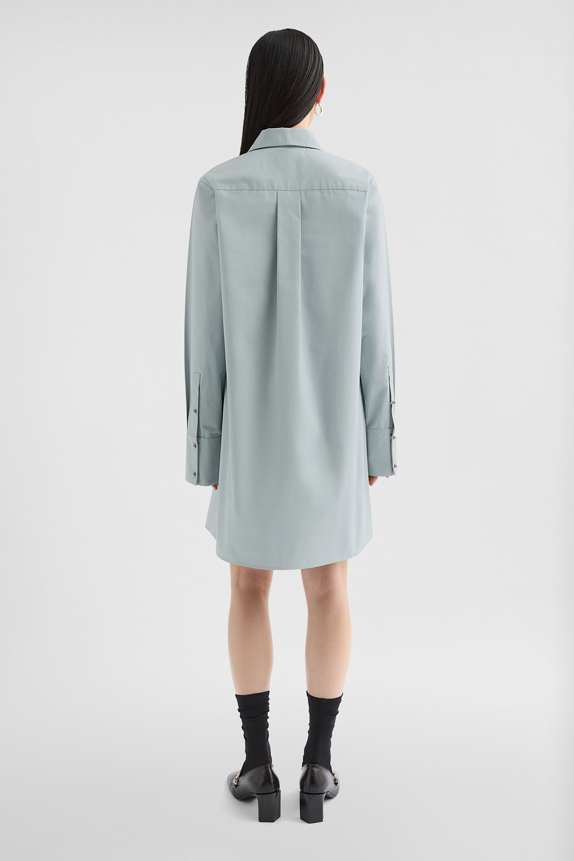 Cotton Poplin Polo Dress - 3