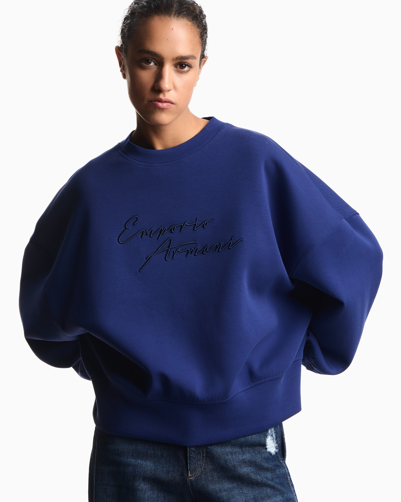 ASV DOUBLE-JERSEY CREW-NECK SWEATSHIRT WITH LOGO EMBROIDERY - 5