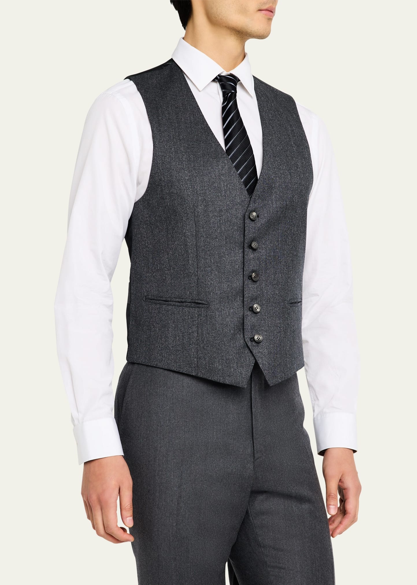 Men's Brun Suit Separate Vest - 4