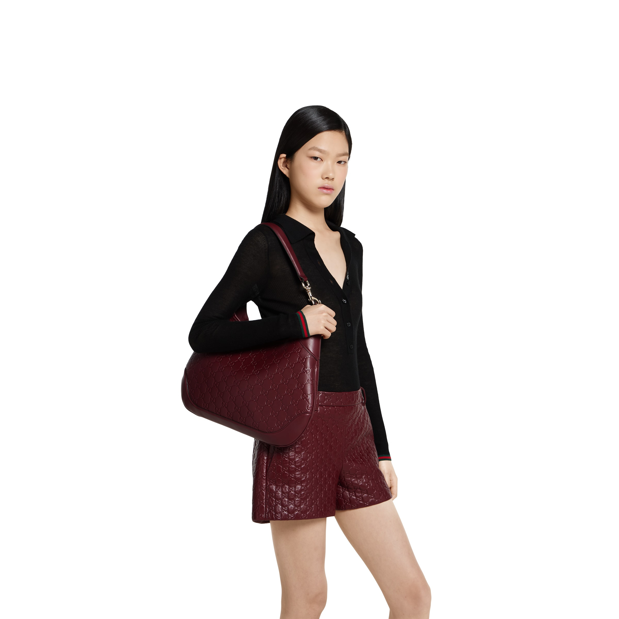 Gucci B medium shoulder bag - 3