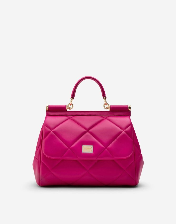 Medium Sicily bag in aria matelassé calfskin - 1