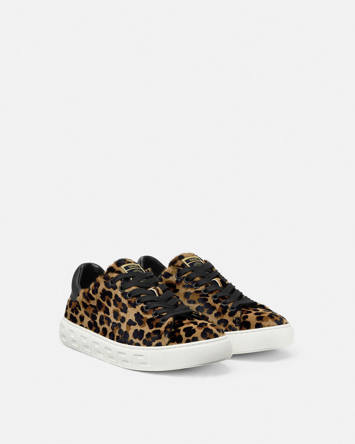 Leopard Greca Sneakers - 2