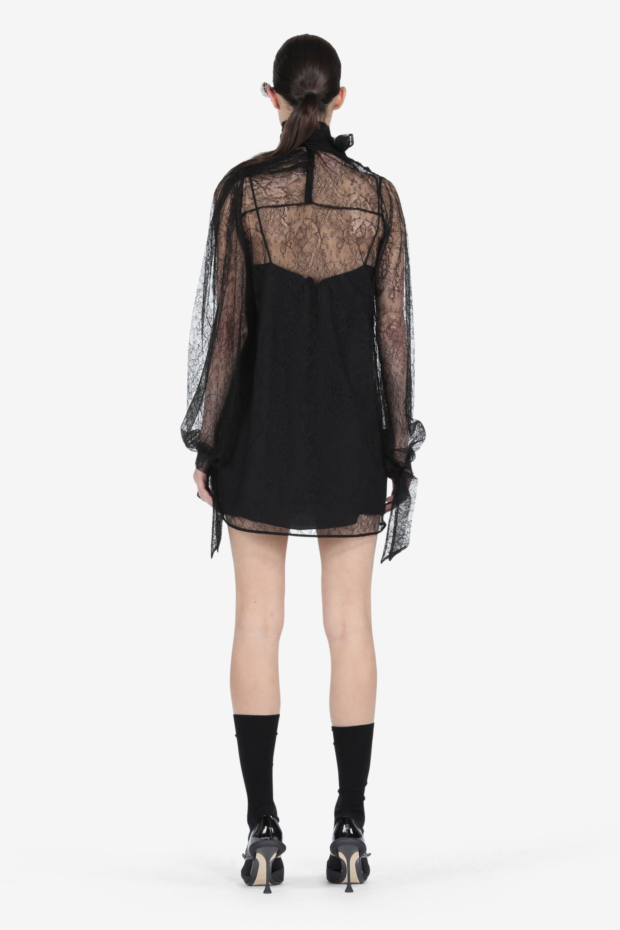 DRAWSTRING MINI DRESS - 2