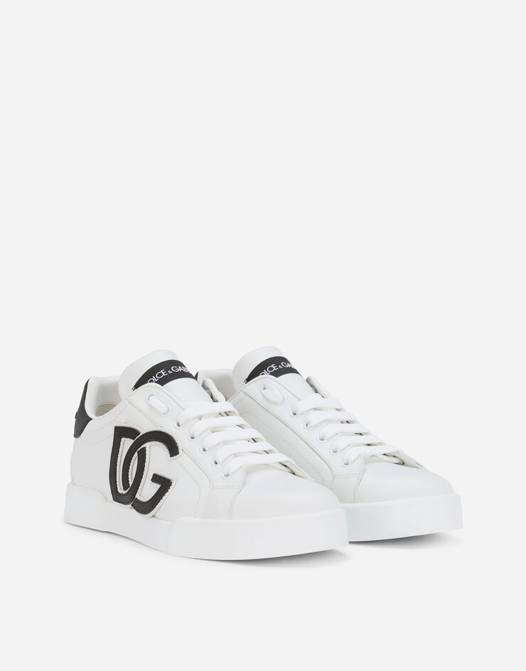 Calfskin Portofino sneakers with DG logo - 2