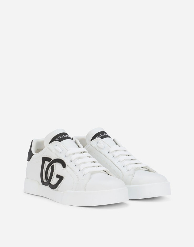 Dolce & Gabbana Calfskin Portofino sneakers with DG logo outlook