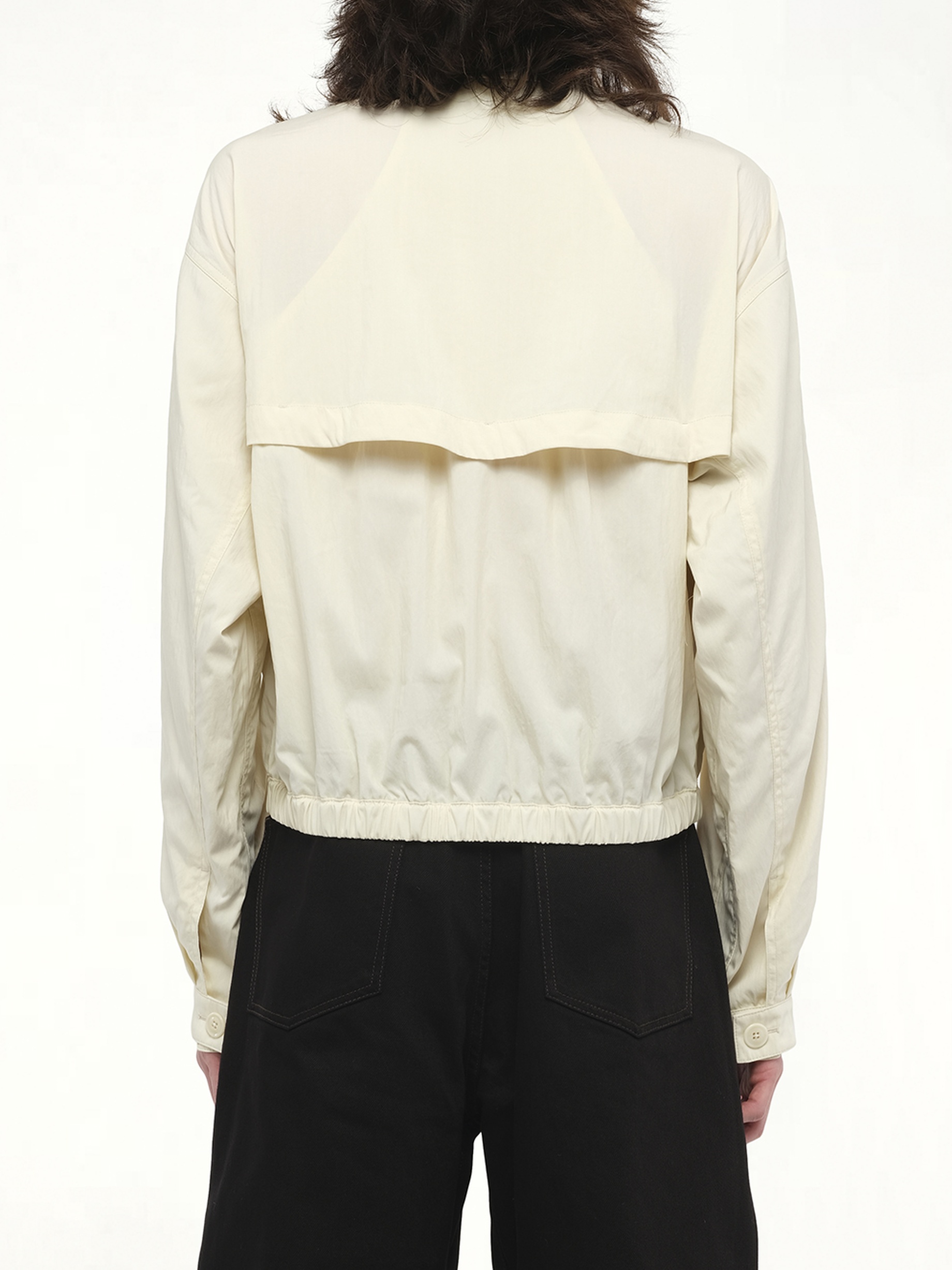 Zipped Blouson in Creamy White - 5