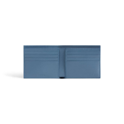 BALENCIAGA Men's Cash Square Folded Wallet  in Blue outlook
