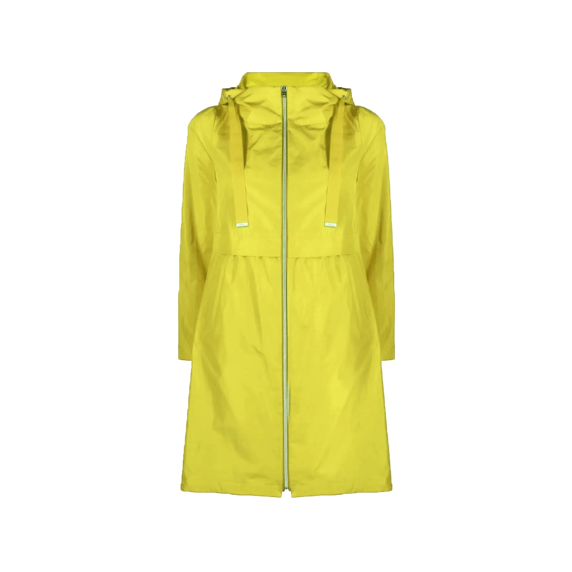 Herno Lightweight Parka Coat Yellow Polyester - 1
