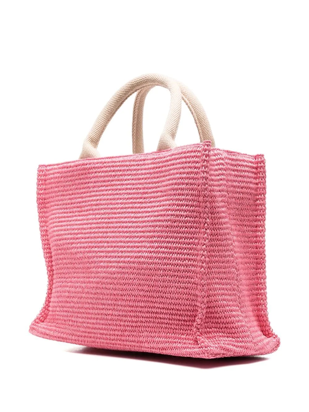 small raffia tote bag - 4