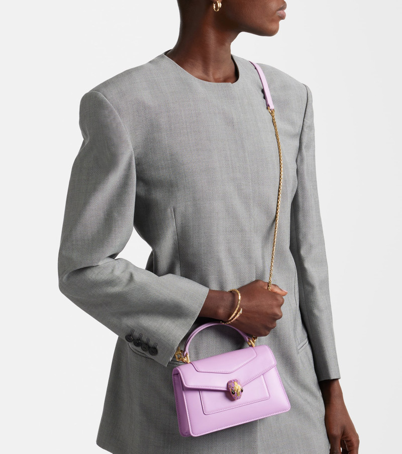 BVLGARI Serpenti Forever Mini leather top-handle bag outlook
