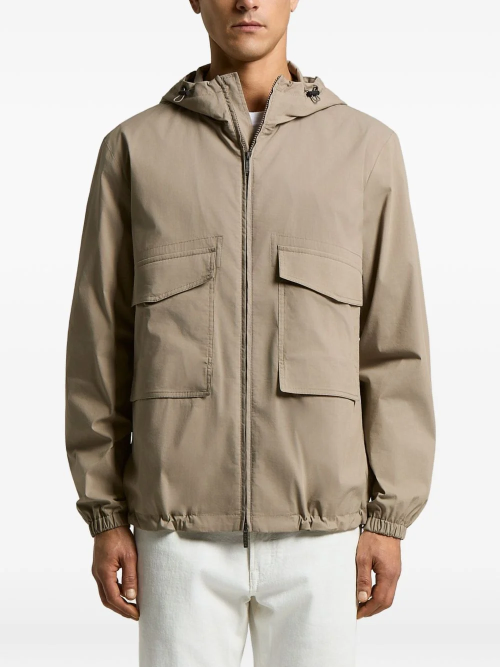 hooded pocket jacket - 1