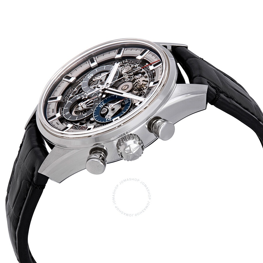 Zenith Chronomaster El Primero Full Open Skeleton Dial Automatic Men's Leather Watch 03.2153.400/78. - 2