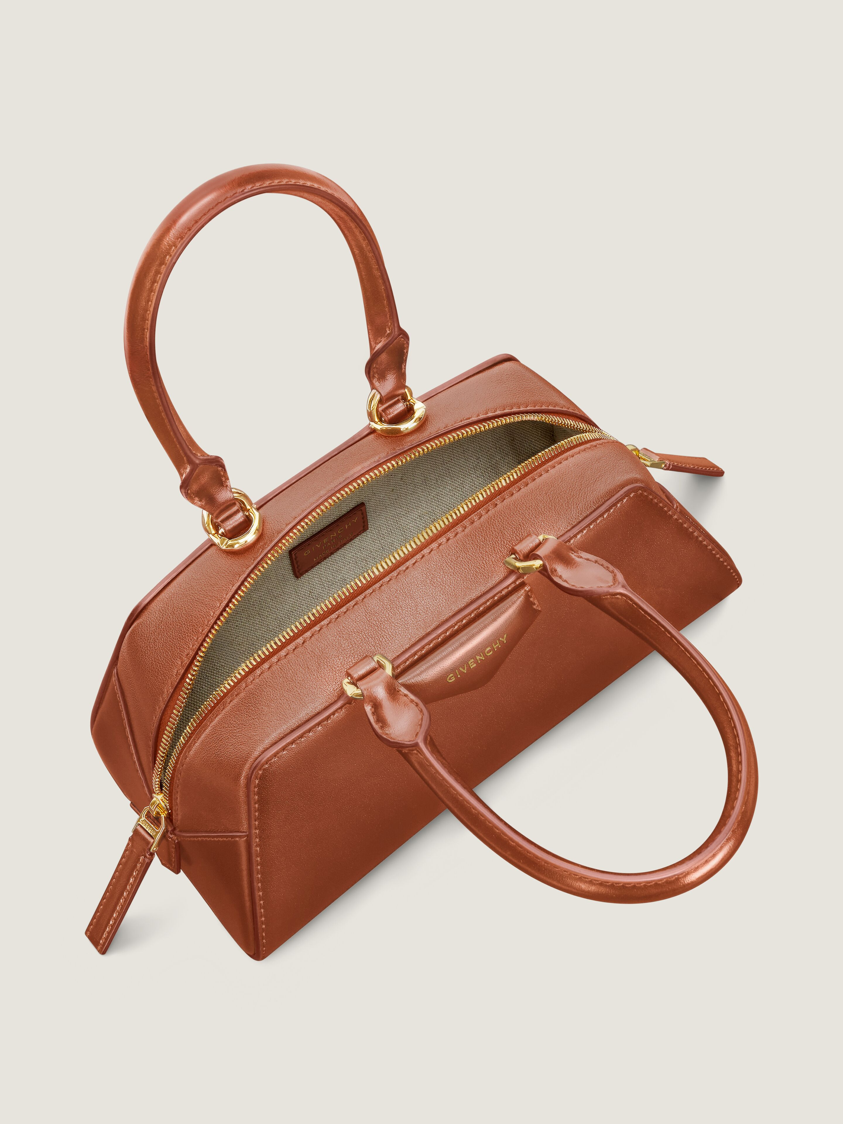 MINI ANTIGONA EAST-WEST BAG IN BOX LEATHER - 5