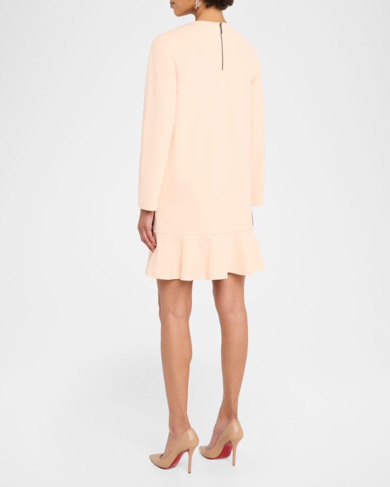 Long-Sleeve Flounce Dress 3