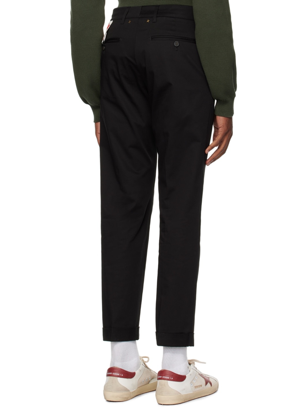 Black Straight Trousers - 3