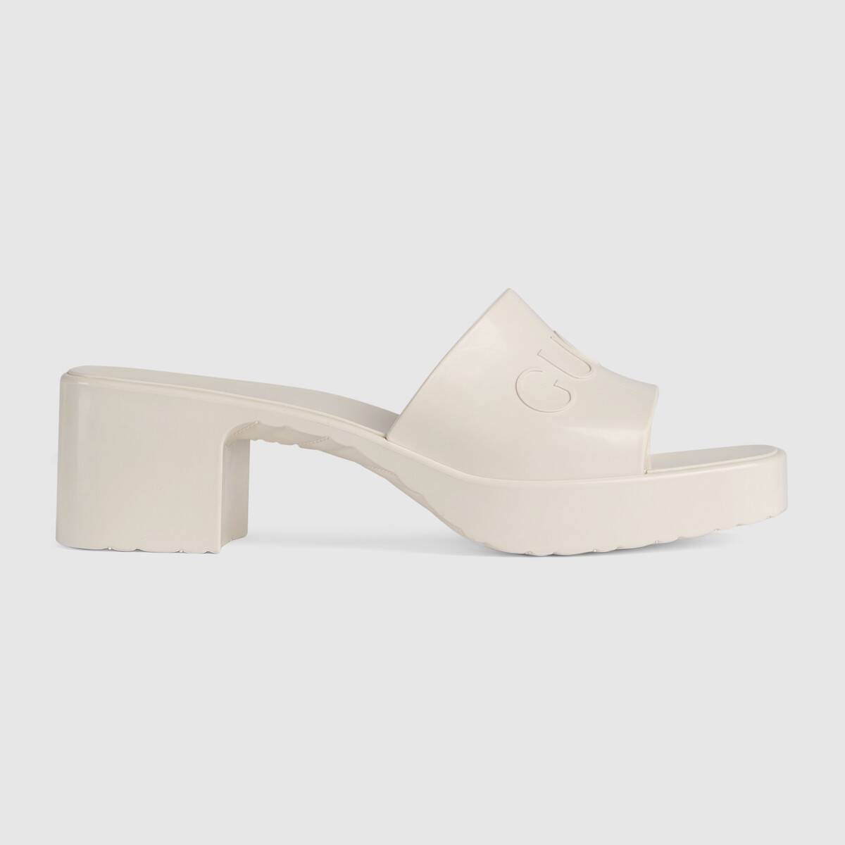 Women's rubber slide sandal - 1