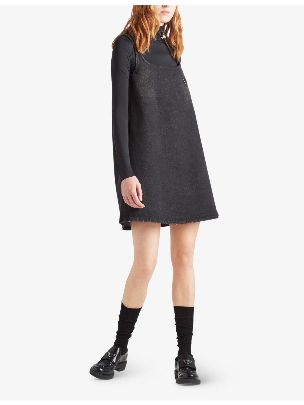 Logo-plaque turtleneck jersey jumper - 2