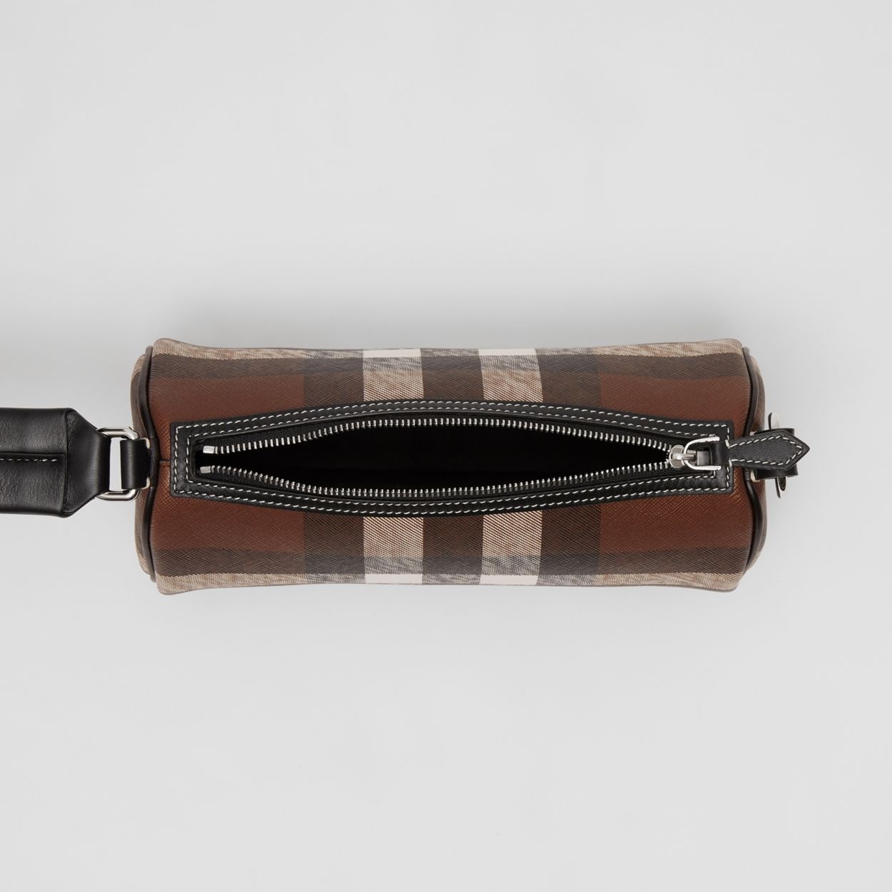 Mini Check and Leather Rhombi Bag - 5