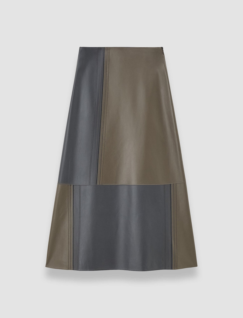 Cezanne Overlay Nappa Leather Skirt 1