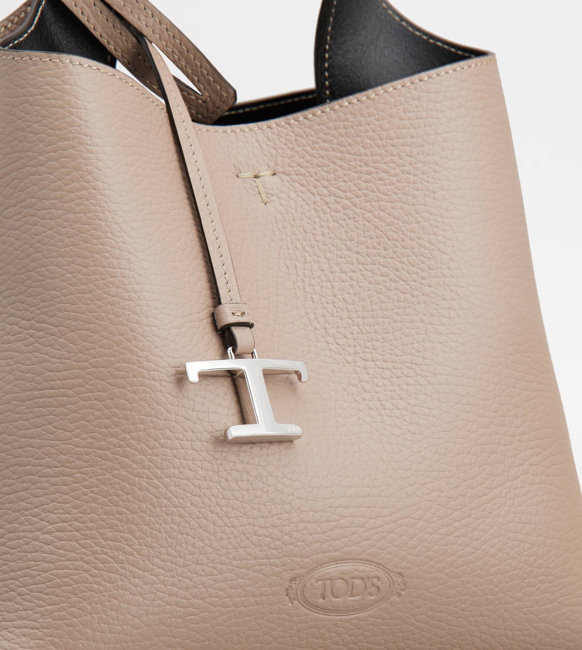 TOD'S BAG IN LEATHER MINI - BLACK, BROWN - 5