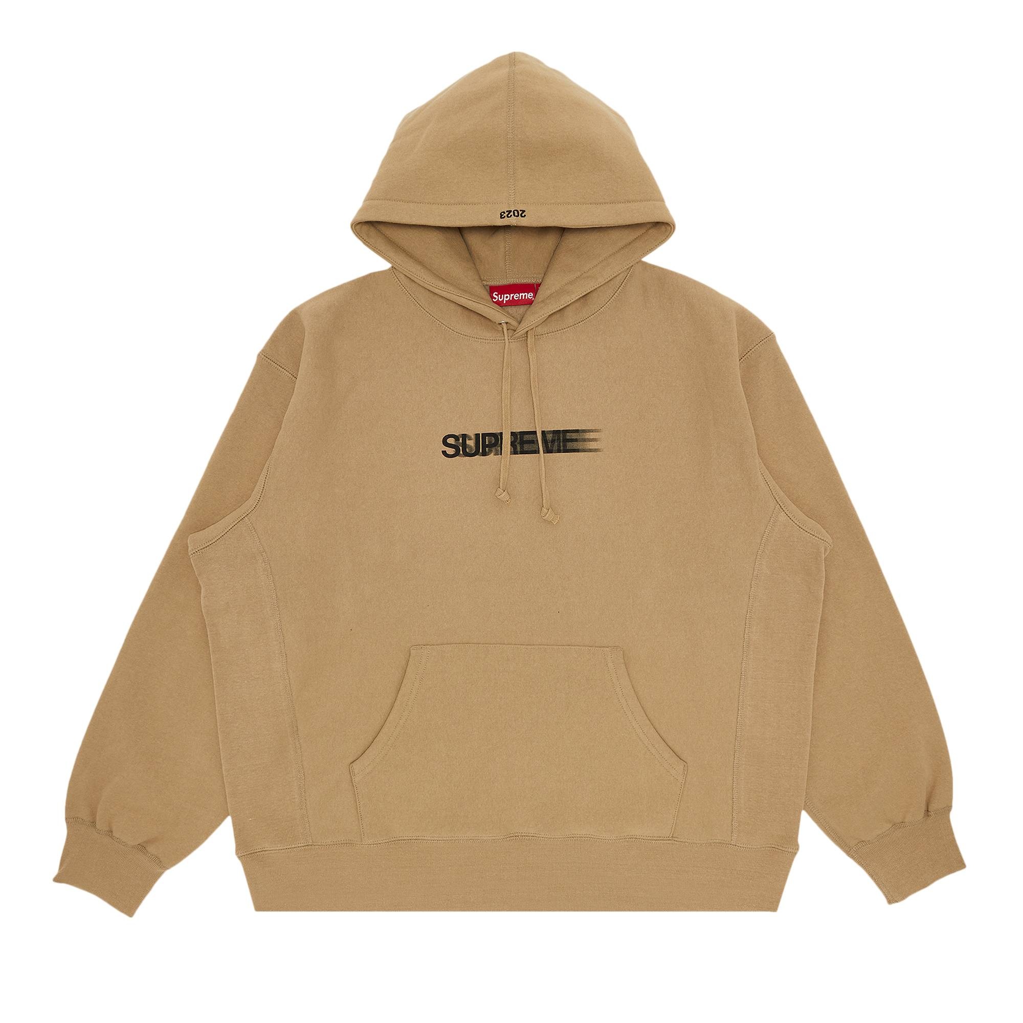 Supreme Motion Logo Hooded Sweatshirt 'Dark Tan'