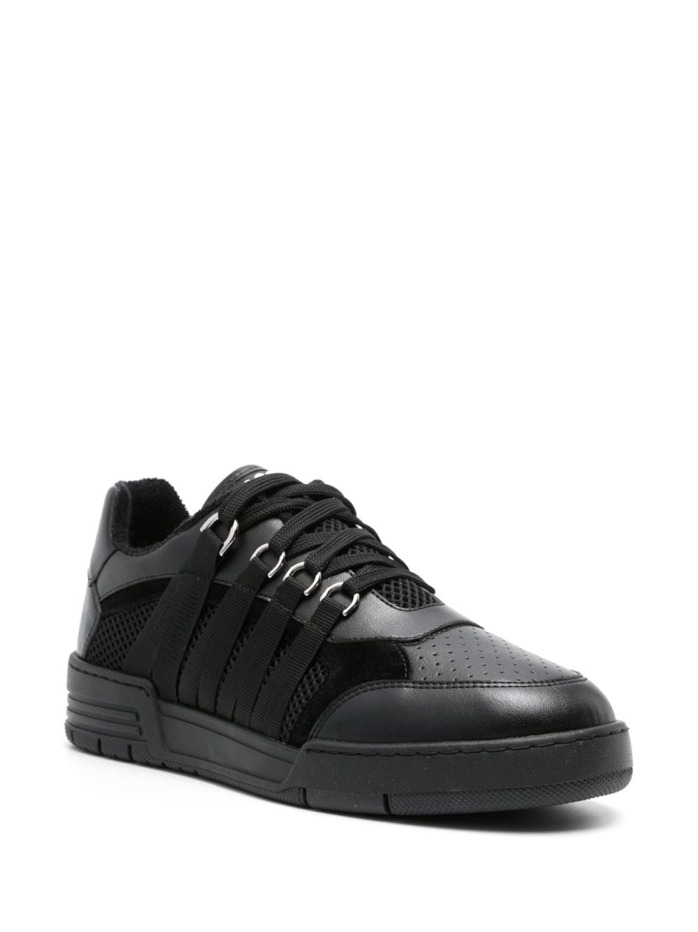 lace-detailed panelled sneakers - 2