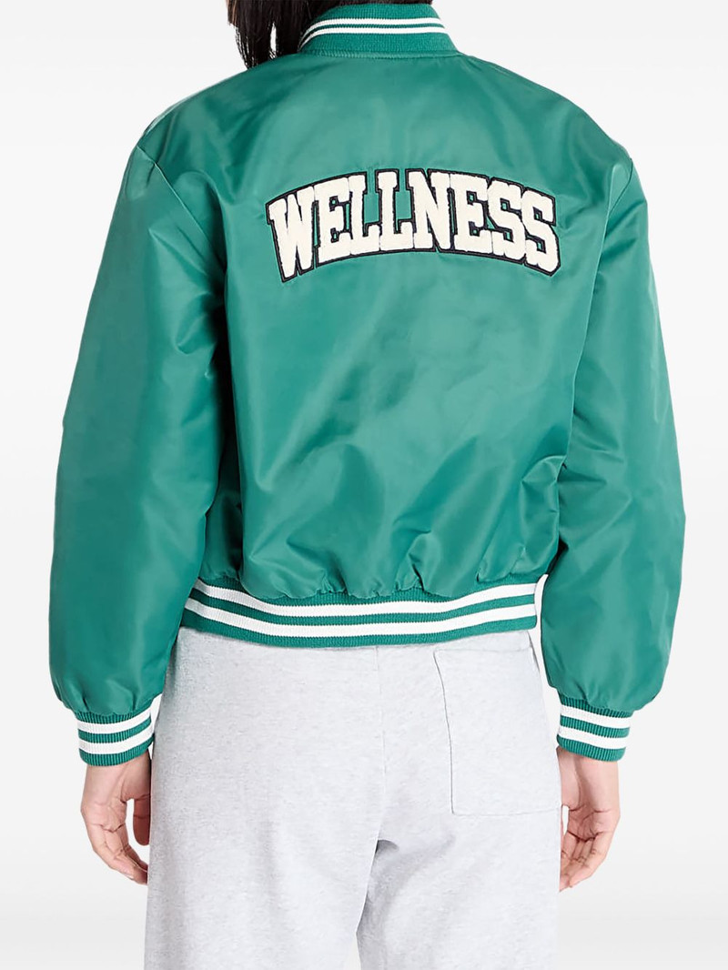 Sporty & Rich striped buttoned varsity jacket outlook