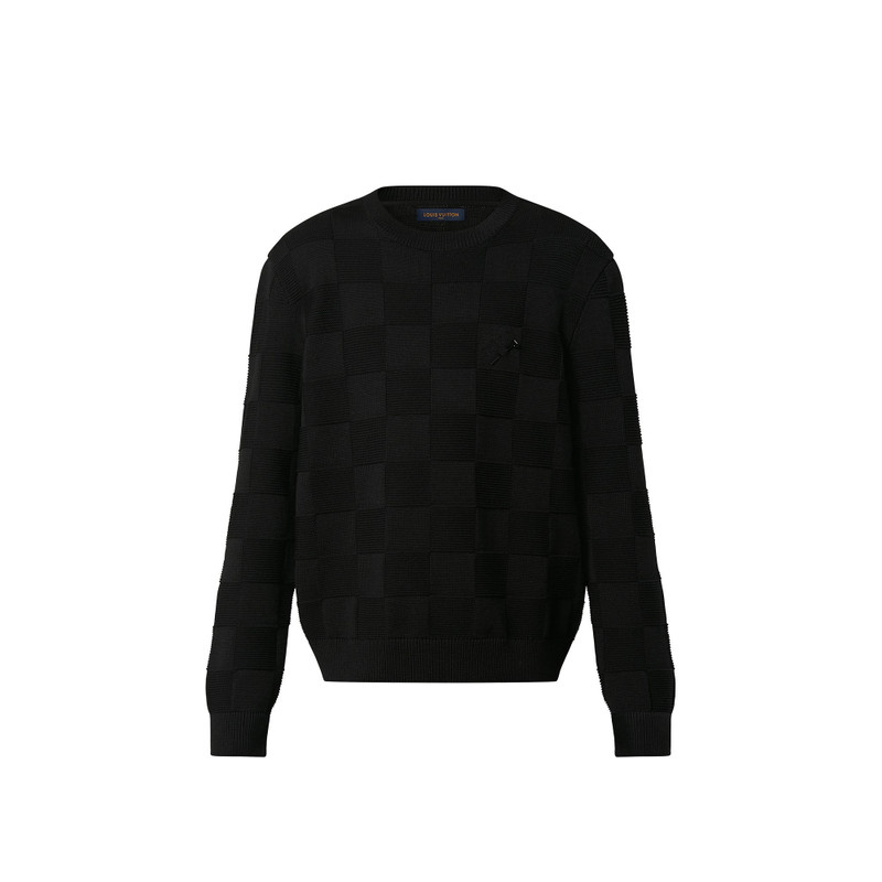 Damier Stitch Crewneck - 1