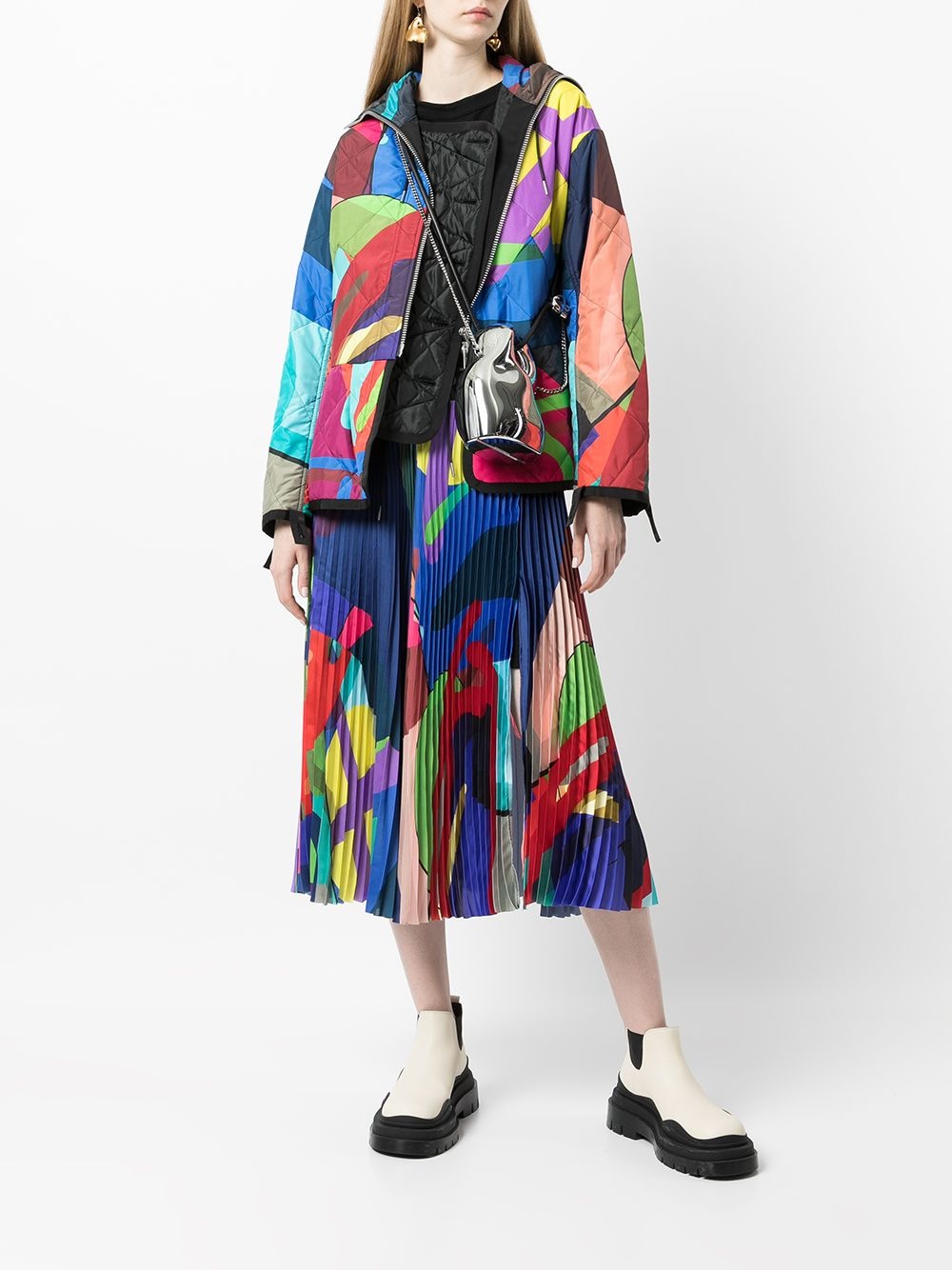 x KAWS deconstructed layered blouson - 6