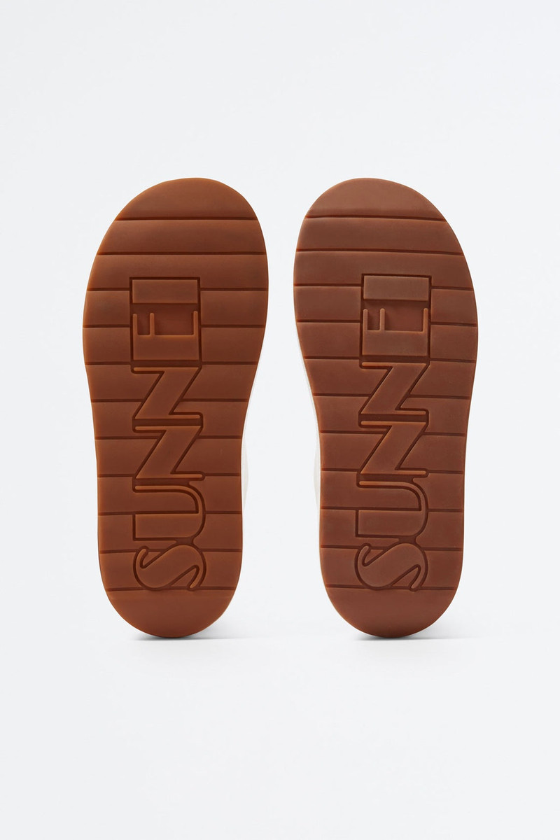 WHITE & BROWN DREAMY SABOT 3