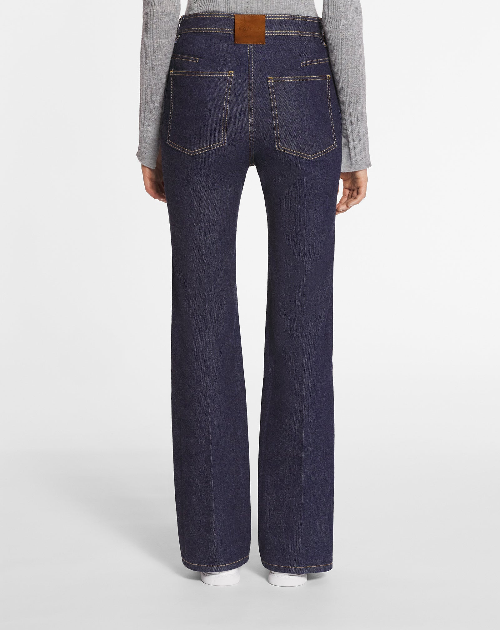 FLARED DENIM PANTS - 4