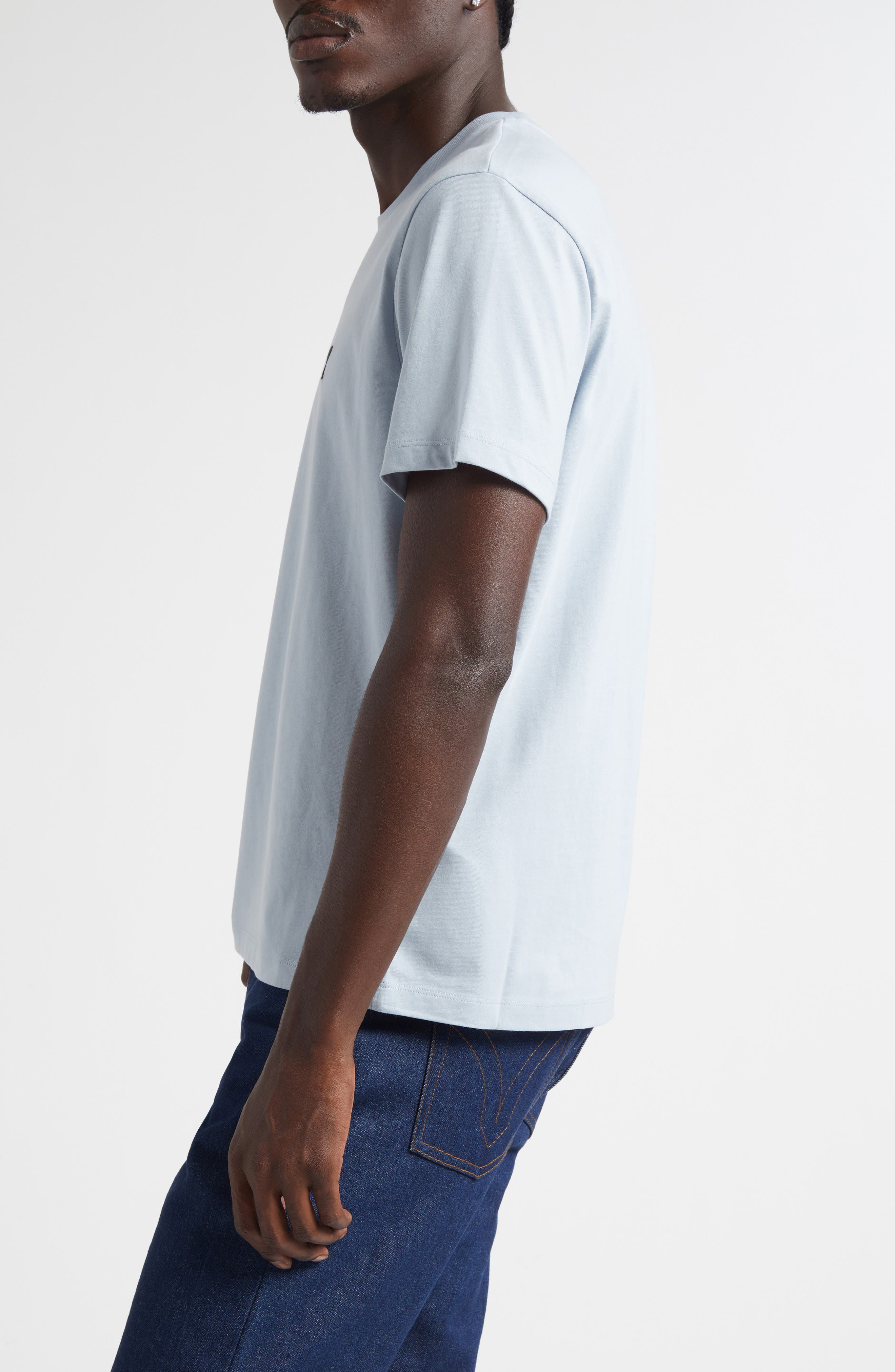 AMI PARIS Ami de Coeur Cotton T-Shirt in Sky at Nordstrom - 3