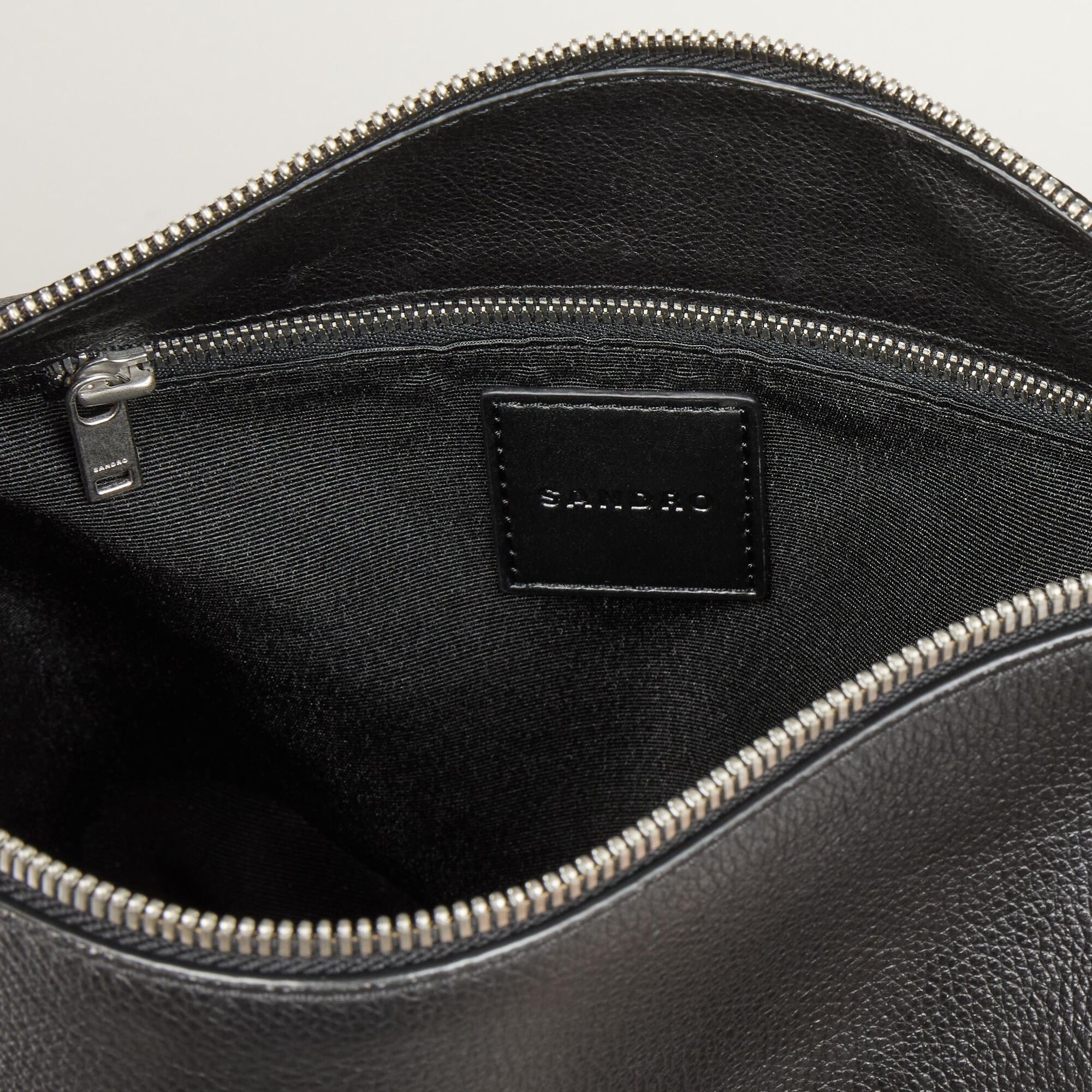 GRAINED LEATHER SATCHEL - 5