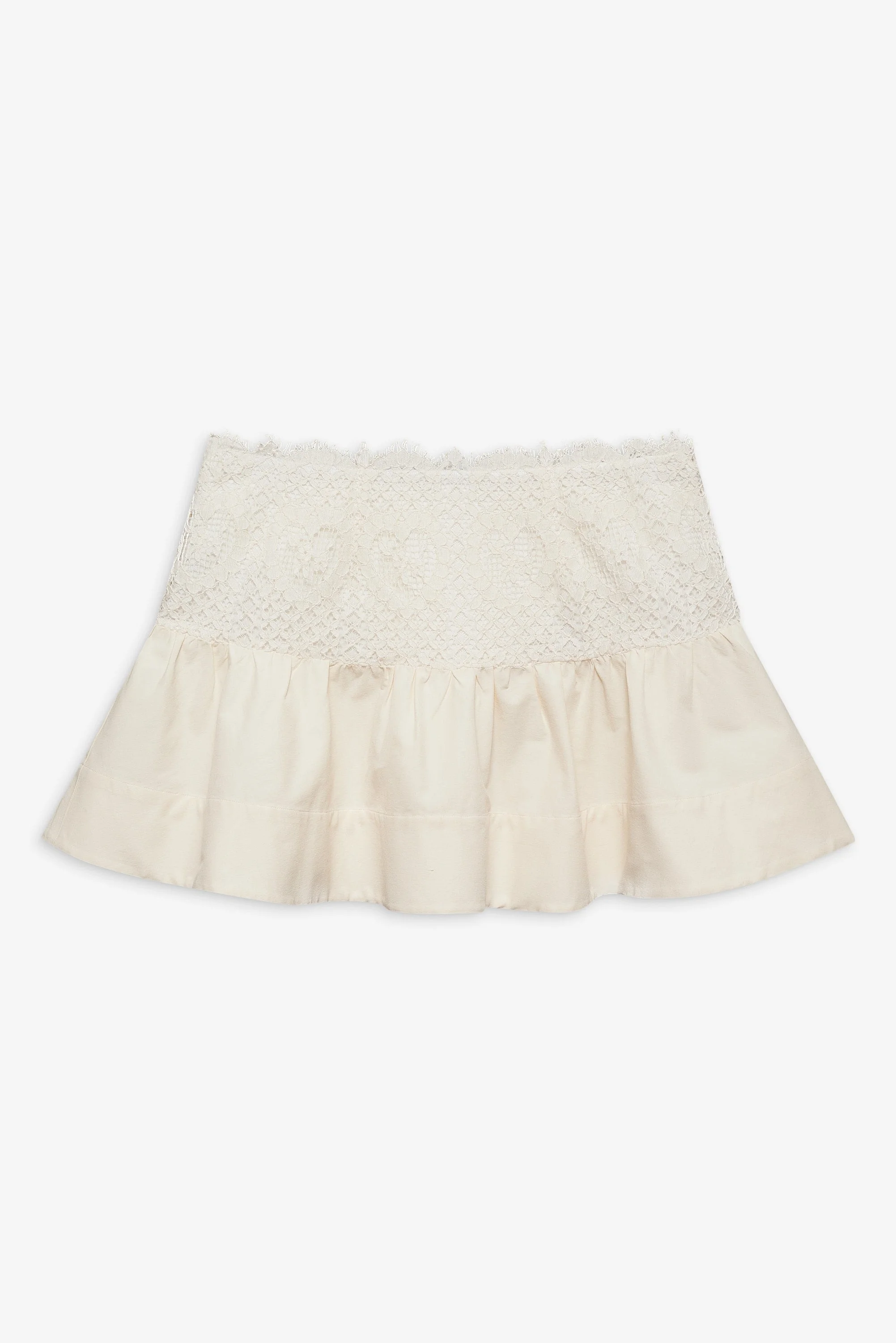 Doily Lace Mini Skirt - 1