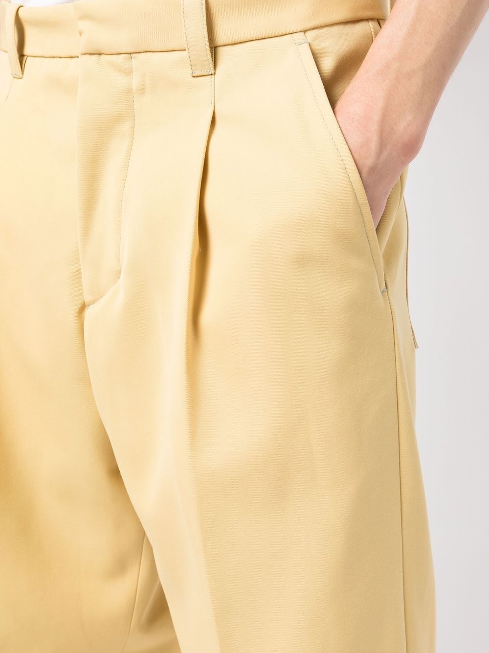 straight-leg pressed-crease trousers - 5