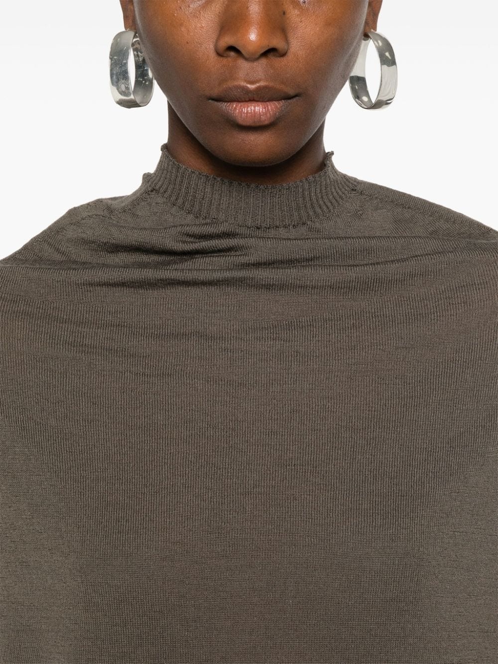 cowl-neck wool top - 5