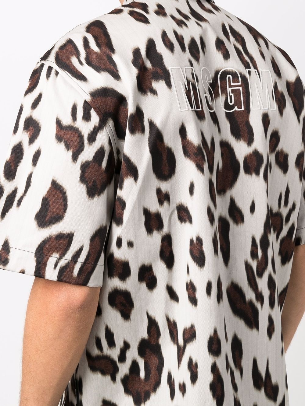 animal-print short-sleeve shirt - 5