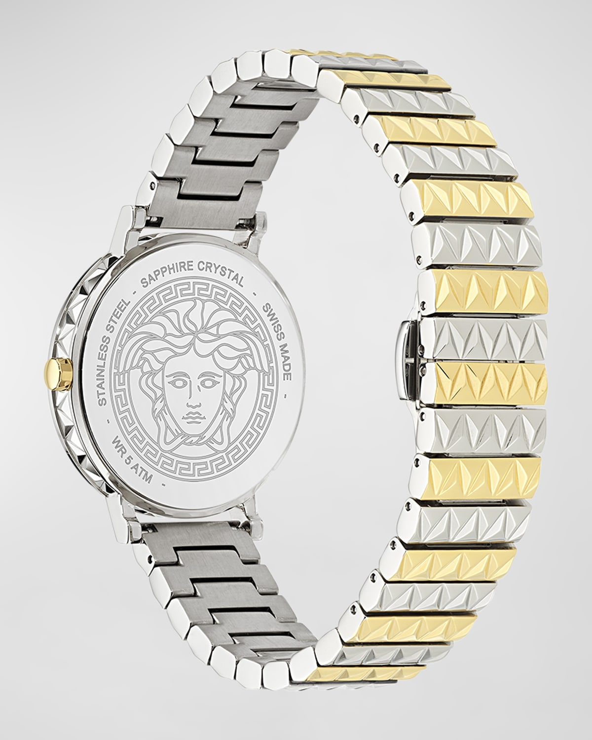 35mm Daedalus Watch with Bracelet Strap, Two Tone/Green - 4