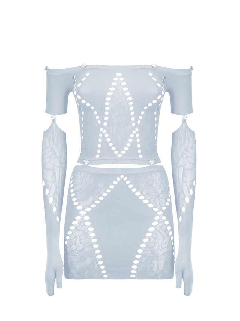 POSTER GIRL DOMINO DRESS SMOKE GREY outlook