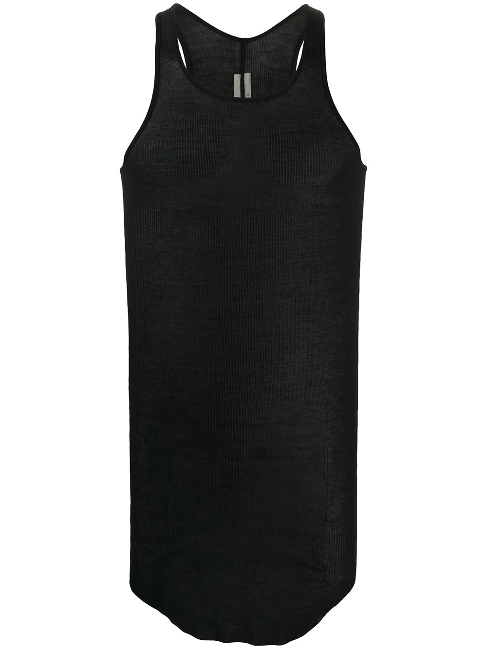 ribbed sleeveless top - 1