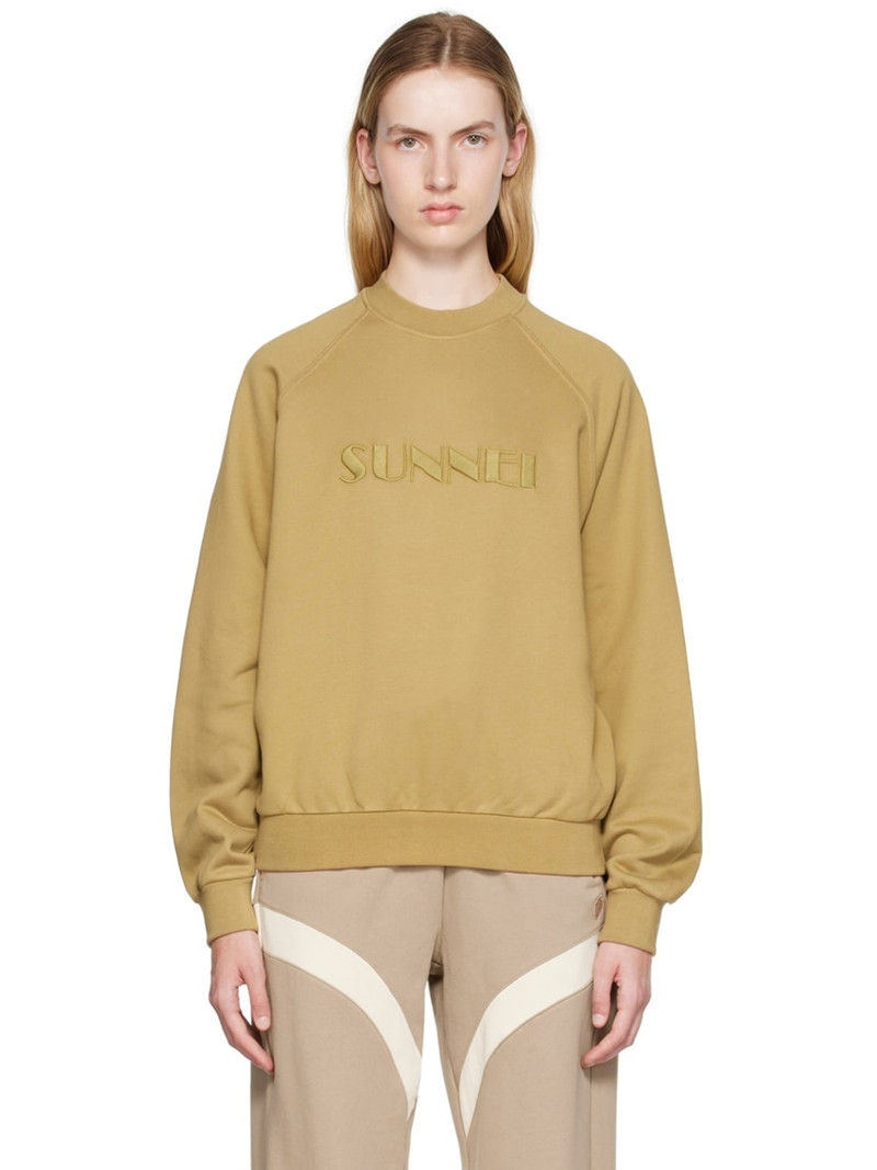 logo-embroidered 승무원 목 스웨터 1