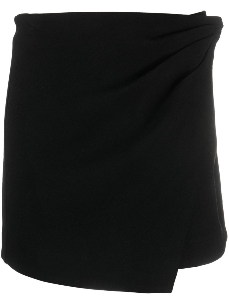 crystal-embellished asymmetric miniskirt 1